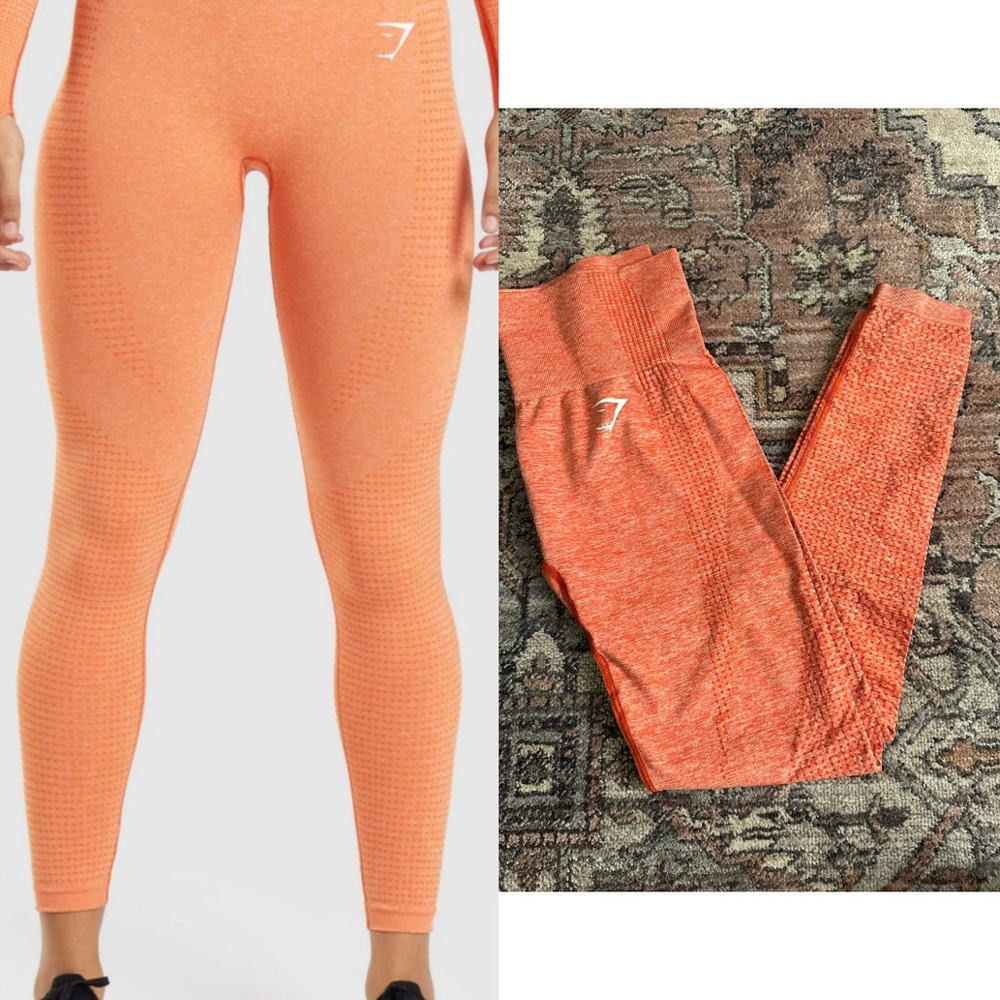 Gymshark Vital Seamless 2.0 Apricot Orange Leggings